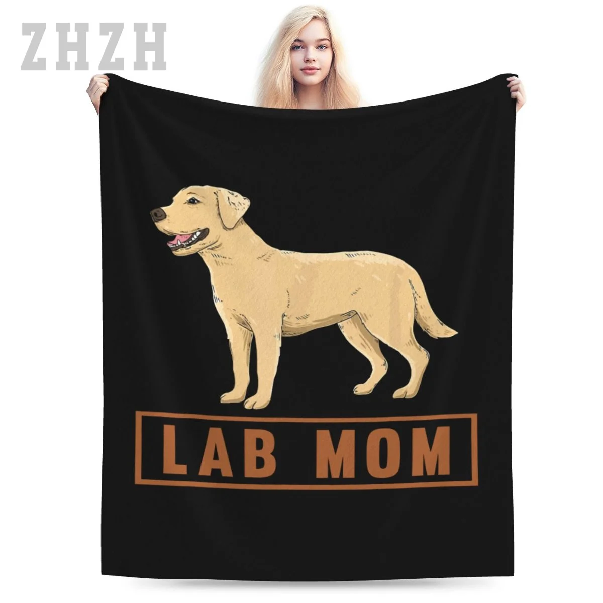 Blanket Labrador Retriever Lab MOM Dog Flannel Multifunction Camping Sofa Cover Keep Warm