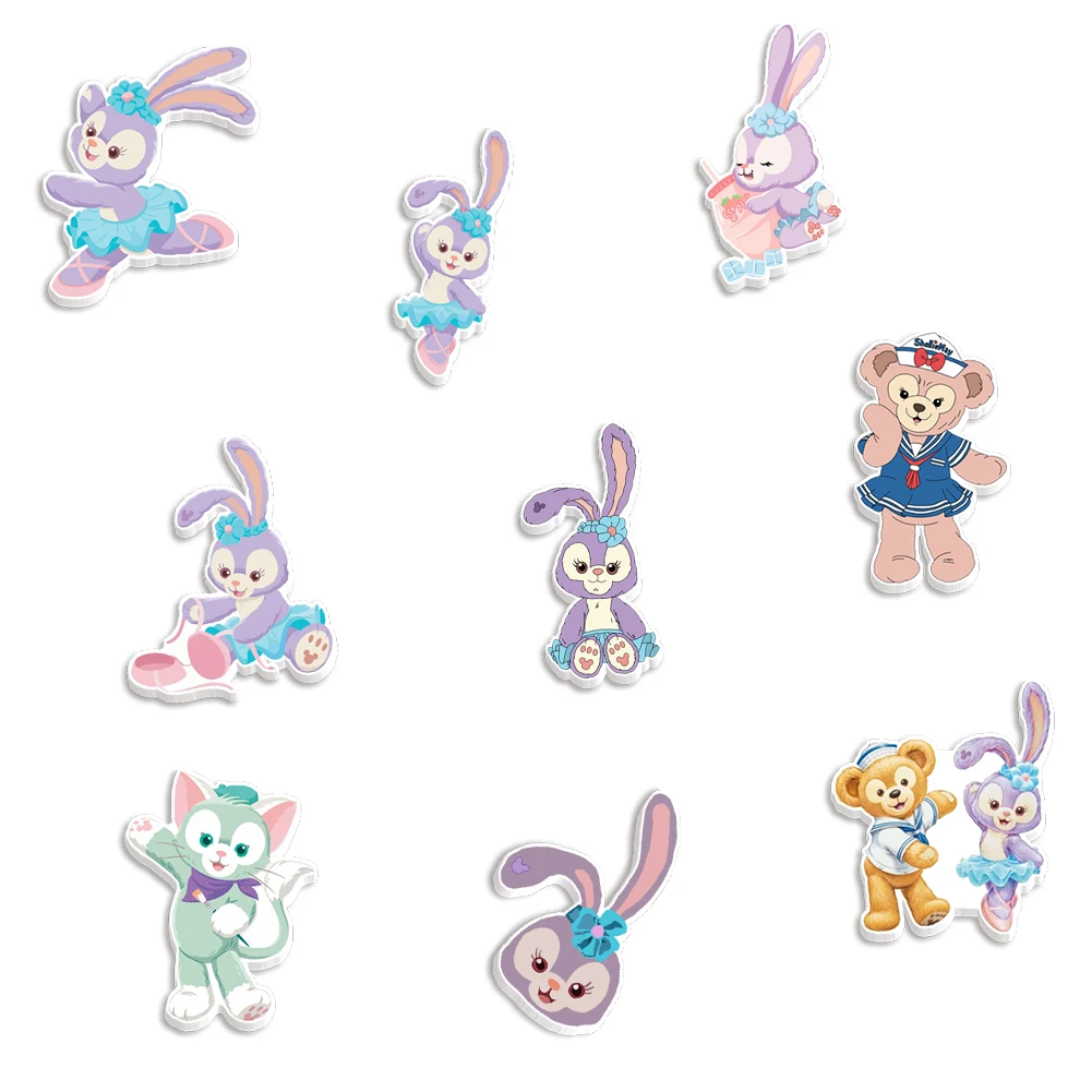 30Pcs/lots Disney Duffy Gelatoni Shelliemay Stellalou for Bows Flatback Planar Resin DIY Craft Supplies Handcraft Decor Material