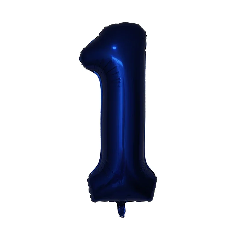 Palloncino con numero blu navy da 40 pollici Palloncini digitali con elio da 0 a 9 Decorazione per feste di compleanno Palloncino gonfiabile per matrimoni