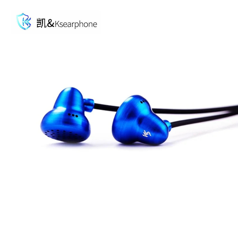 Temperament/Ksearphone Bell-Blue Ultra Diamond Film Flagship Flat Head Earplugs Hifi Music Monitor Audiophile Musican Earbuds