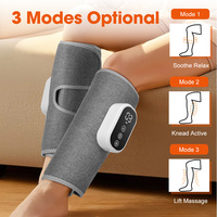 360° Air Pressure Calf Massager Hot Compress Foot Calf Muscle Relax Blood Circulation Electric Airbag Leg Massage Machine