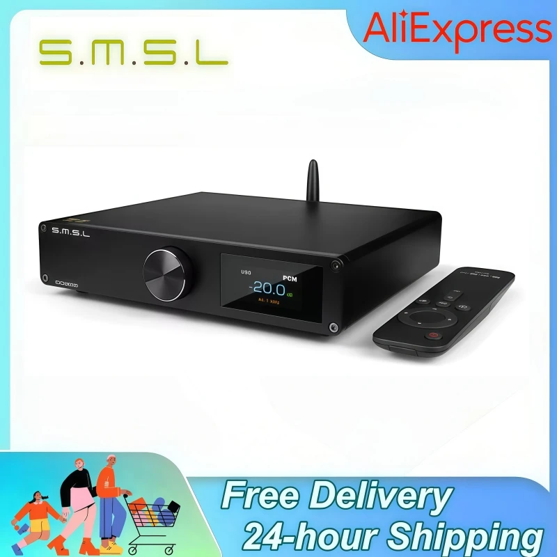 

SMSL DO300 DAC AMP AK4499EX HIFI Headphone Audio Amplifier Decoder DAC XMOS XU-316 DSD512 Digital Decoding Pre-Amplifier