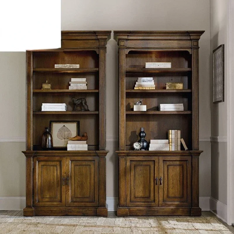 

Книжный шкаф Французский ретро Винтаж Книжная полка Винный шкаф Европейский стиль Вилла Книжный шкаф Сервант Кабина по индивидуальному заказу