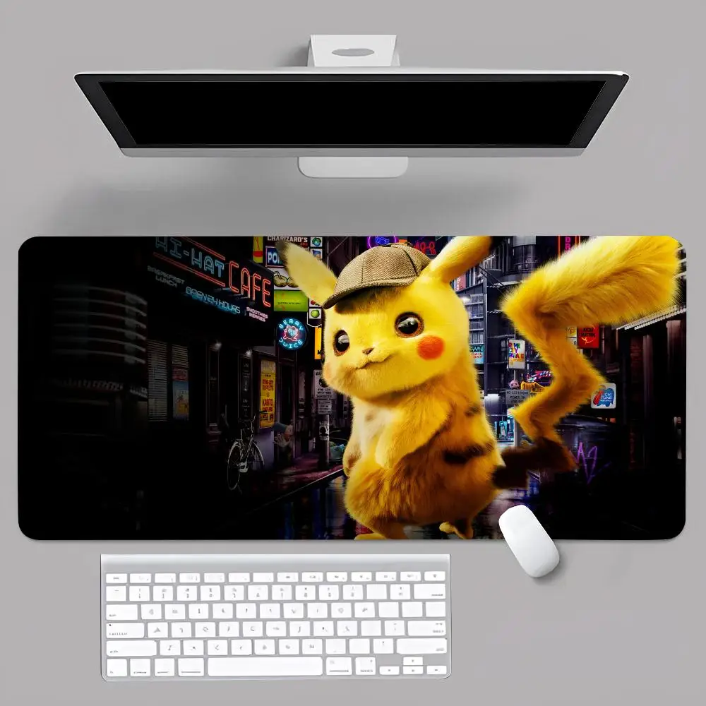 Anime Game P-Pikachu MINISO Mouse Pad Anime Game Mouse Pad Computer Desk Pad Office Carpet Laptop Mouse Pad