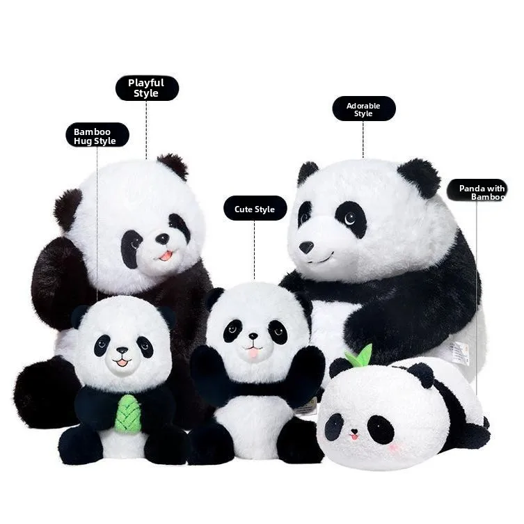 

Мягкая игрушка-подушка Гигантская панда HuaHua Reatic Plu, подарок, для всех возрастов, производство Китай, наполнитель ПП хлопок