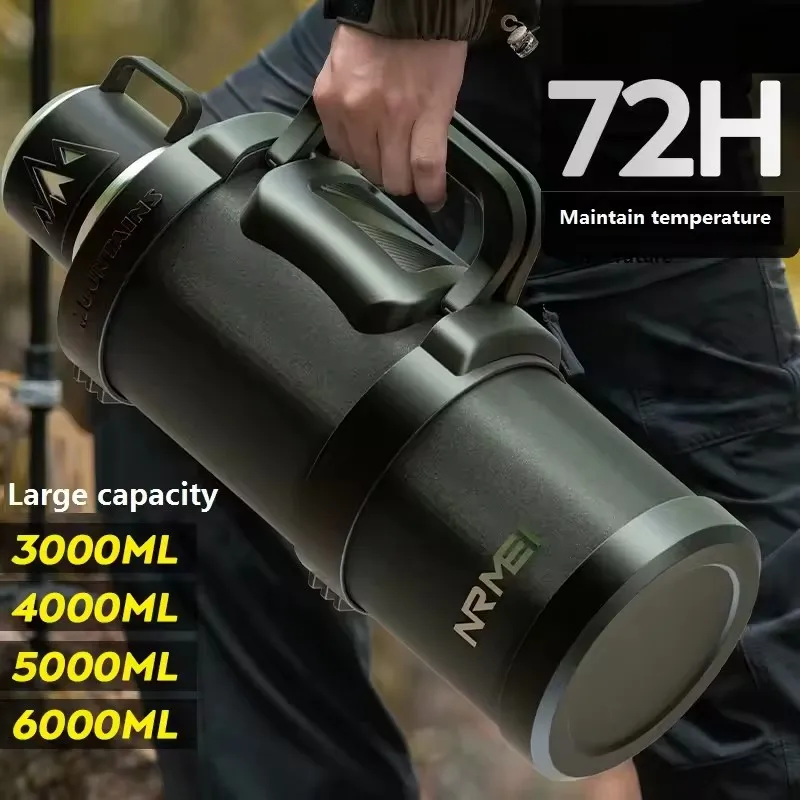 

Outdoor Thermos Wate Bottle large Stainless Steel Water Bottle Vacuum Flasks Coffee Cup Hot Water Dispenser Drinkware Container