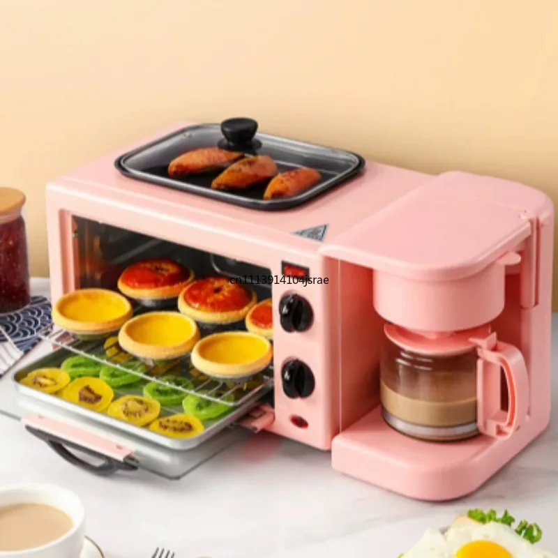 4‑in‑1 Multifunctional Home Breakfast Station Electric Toaster Oven Sandwich Maker for Household Bread Sandwich Breakfast Making