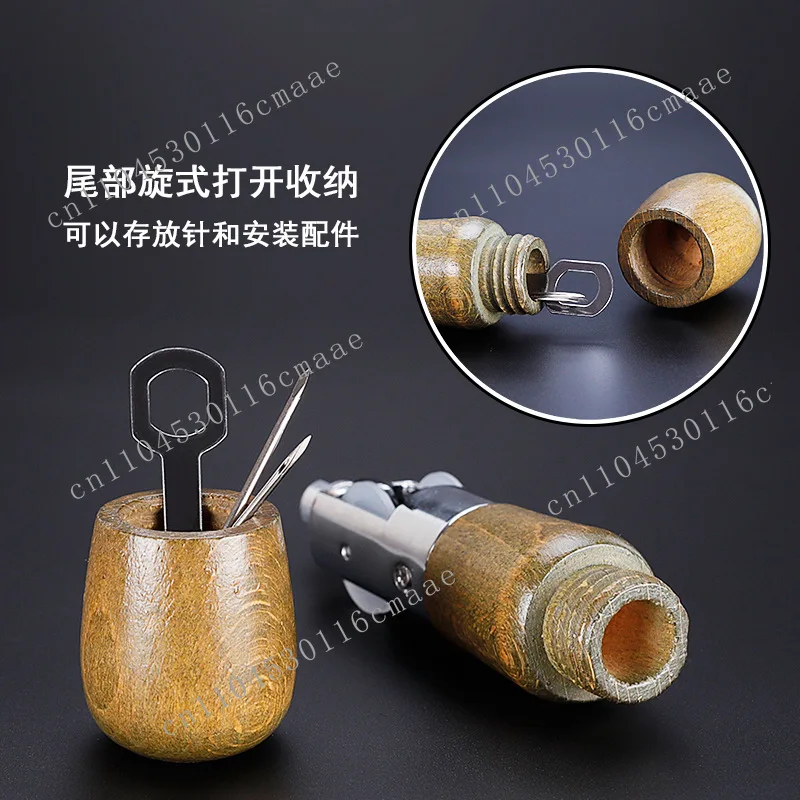 Leather  Sewing Machine, Straight Hook  Leather Goods Hand Stitcher Tool Thousand Pieces Through Leather Art Stitching Needles