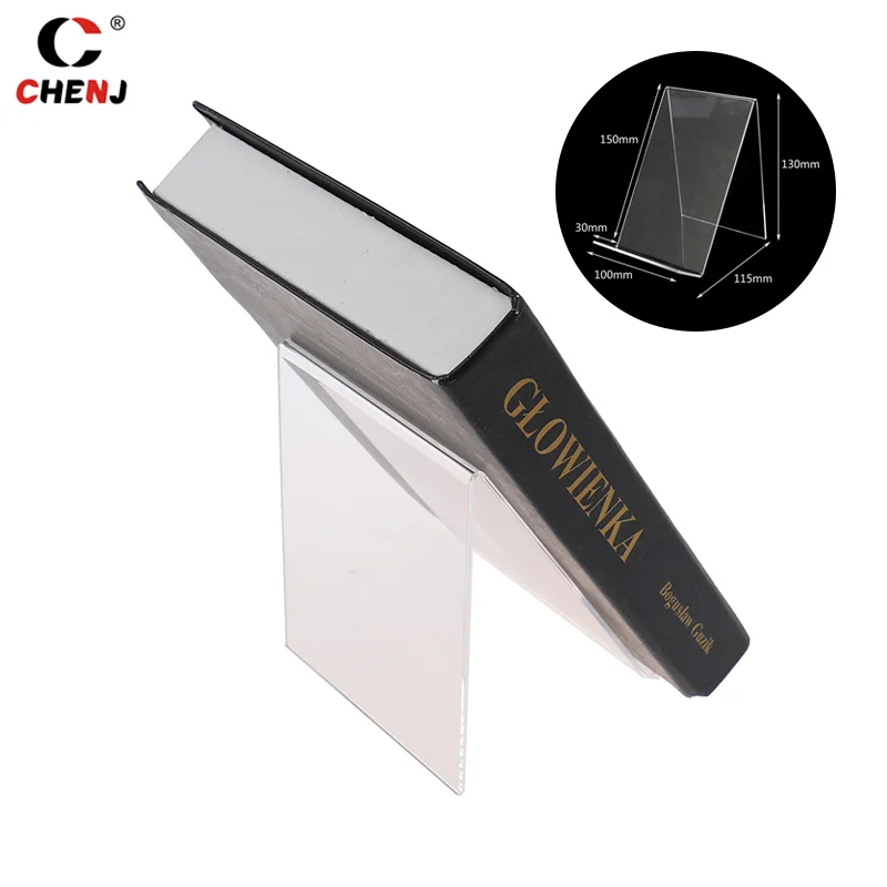 1pc Acrylic Book Display Stand Photo Frame Brochure Artwork Holder Organizer Product Display Stand School Office Accessories