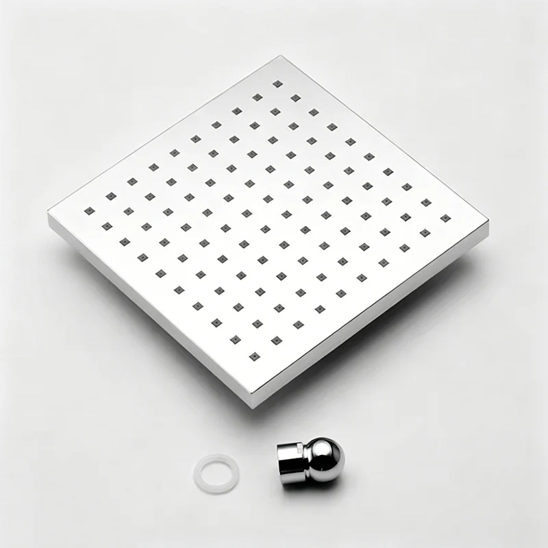 . 8 Inch 20x20cm Luxury Square OverHead Shower, ABS Shower head, bathroom Shower, Chrome Finish YT-5159