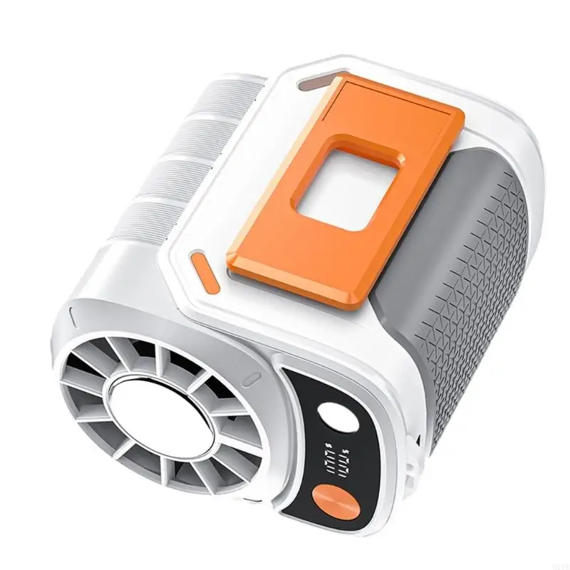 

2025 Новый перезаряжаемый носимый вентилятор охлаждающего вентилятора 100000 об / мин охлаждающий вентилятор 5 скорость талии