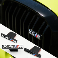 3D ABS Car Front Grille Emblem X Badge Decal Styling For X1 X2 X3 X4 X5 X6 X7 X8 E84 E83 F39 F10 F30 G11 G07 G80 Auto Accessorie