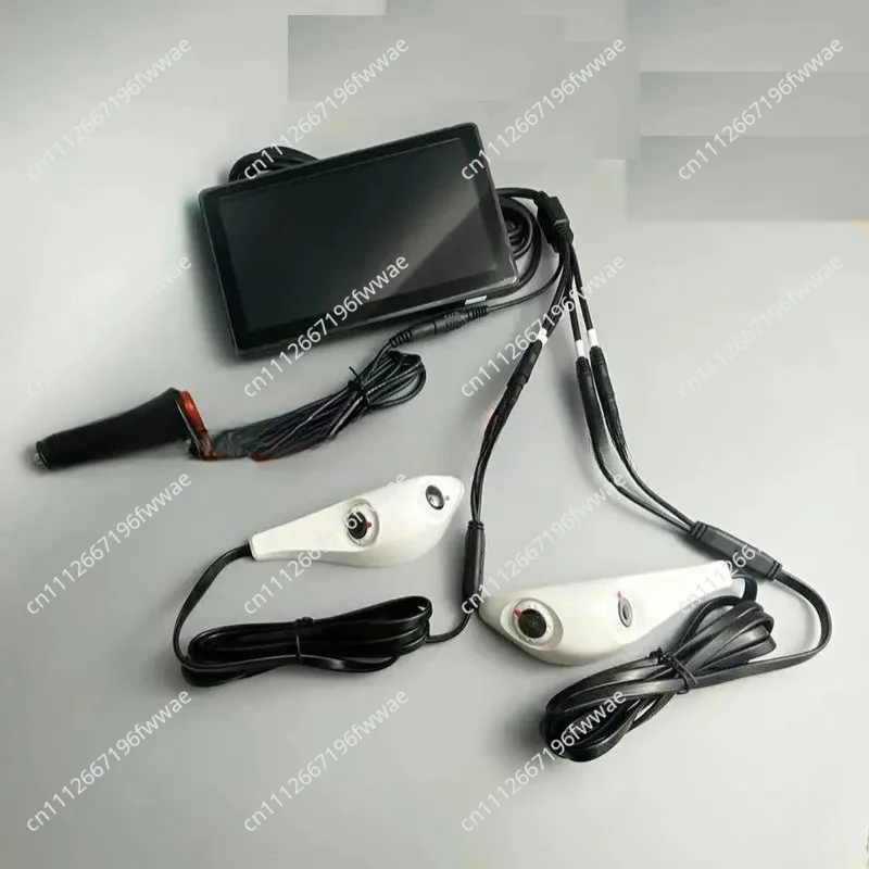 For7 Inch Dolphin Binocular Frontand Rear Integrated Dual Lens Car Electronic Rearview Mirror Cam-era AHD High Definition 1080P