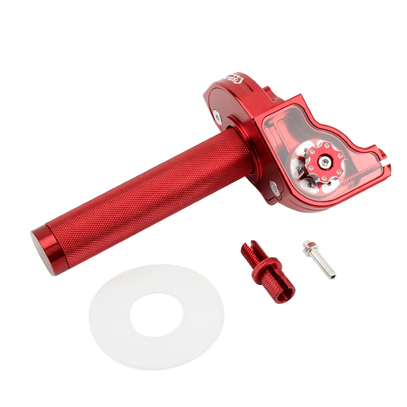 22mm CNC Aluminum Accelerator Throttle Twist Grips Handlebars Cable For Motorcycle Moped Scooter ATV Quad Bike