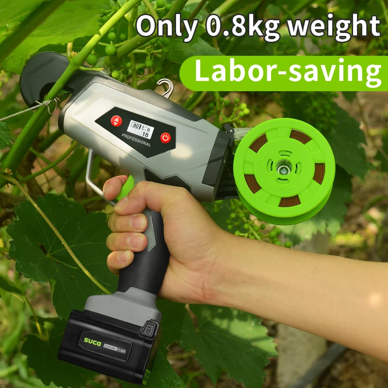 2025 배터리 구동 전기 타이너 휴대용 식물 트위스트 타이 기계 채소 묶는 기계 전기 포도 묶는 기계