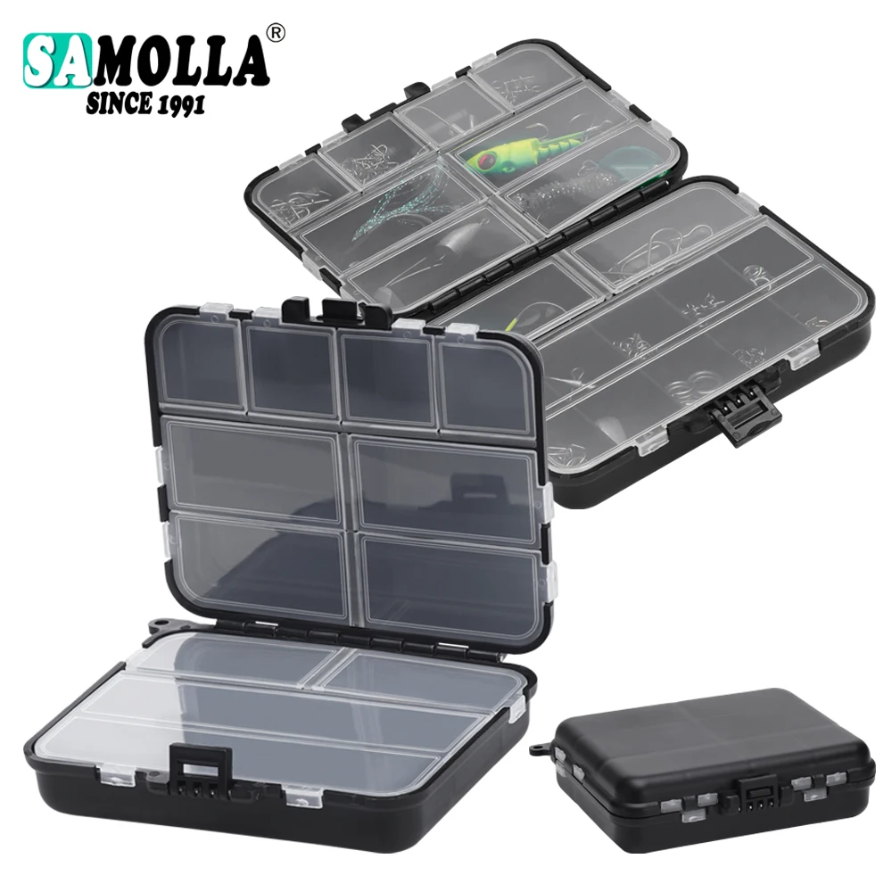Fishing Tackle Bait Storage Boxes, Portable Double-Sided Lure Hook Organizer, Mini Utility Lures Fishing Box