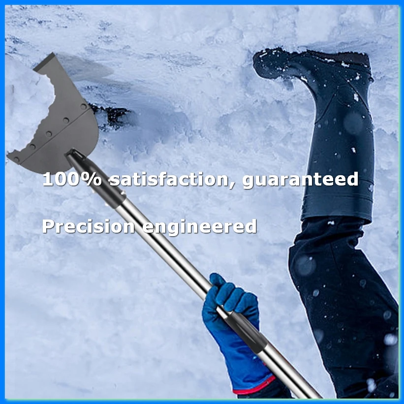 Snow Shovel, Driveway Ice Scraper Tool, Floor Scraper for Cleaning Weeds Tools, Suitable for Roads Outdoor Garden-A21R