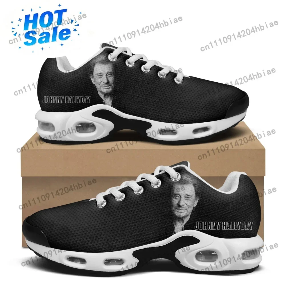 Johnny Hallyday Rock Singer Air Cushion Sneakers Pop Singer Mens Womens Lightweight Sports shoe High Quality Custom Mesh Sneaker