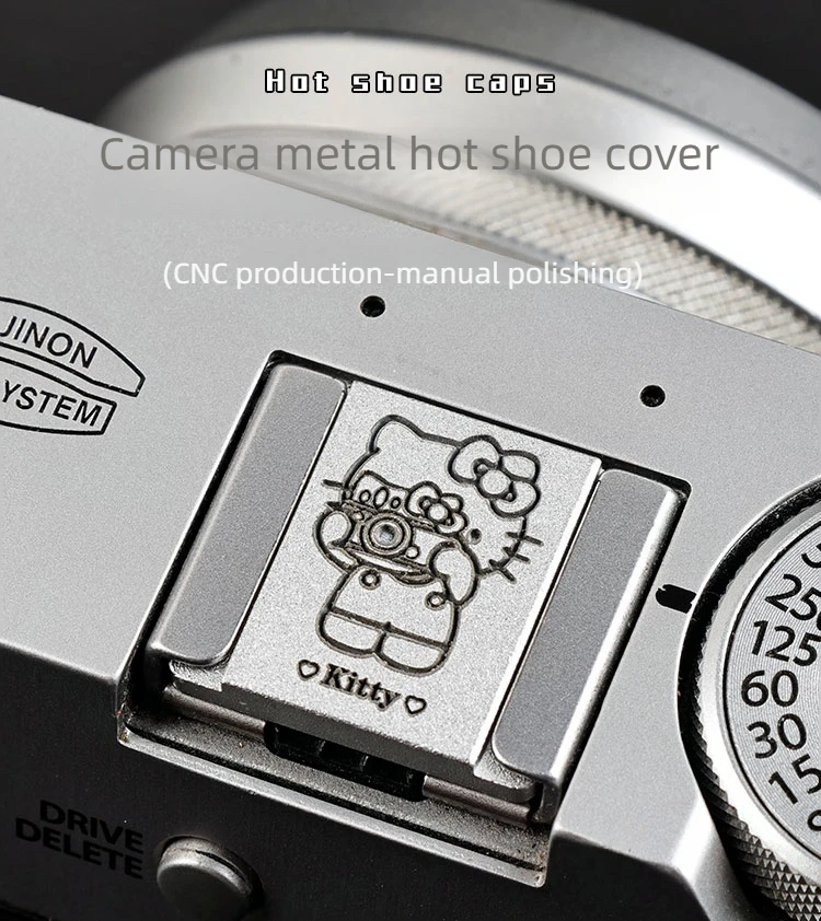Metal Camera Hot Shoe Cover Shutter Button Protector Cap for Canon Nikon Sony Fuji XT5 XT50 XS20 Leica Olympus DSLR Accessories