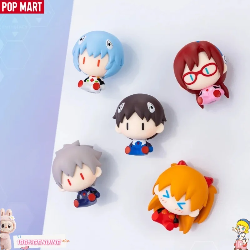 

Pop Mart Gong Eva Neon Genesis Evangelion Super Mini Figurine Blind Box Magnetic Fridge Magnet Desktop Decoration Kid Xmas Gifts