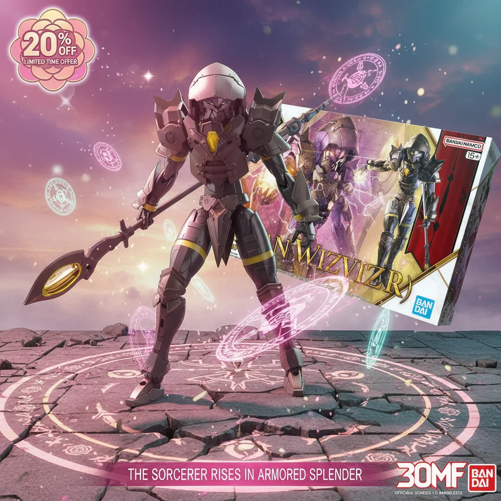 

Bandai 30 Minutes Fantasy Rosan Wizard Sorcerer Model Kit Skeleton Head & Spiked Armor Fantasy RPG Collectible Figure 2025