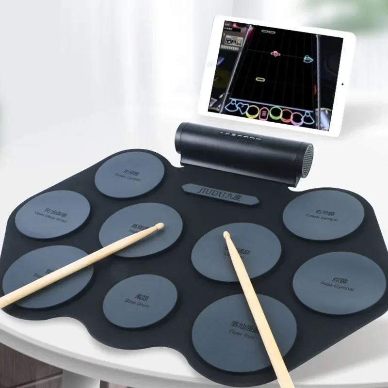 

Percussion Trigger Electronic Drums Instruments Acoustic Practice Pad Drum Sticks Beginner Eletronicos Musical Instrument