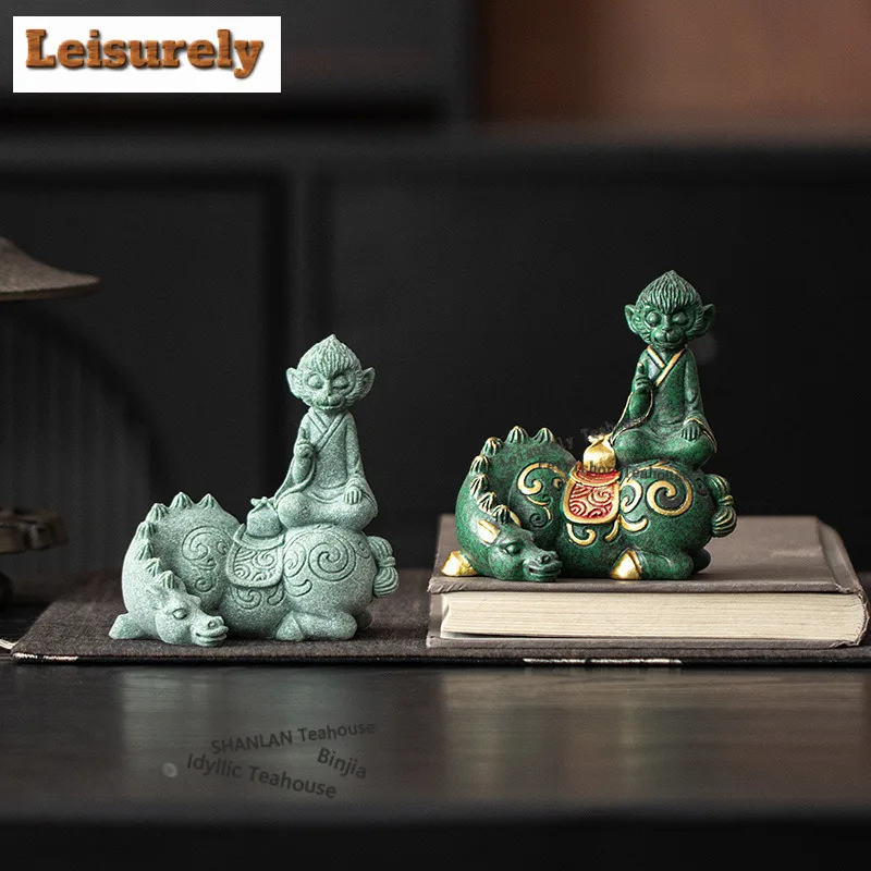 

Зеленый песчаник, конь зодиака, обезьяна, чай, домашнее животное, дзен, счастливая модель, чайная фигурка, игрушки, чайная статуя, украшения, можно поднимать посуду