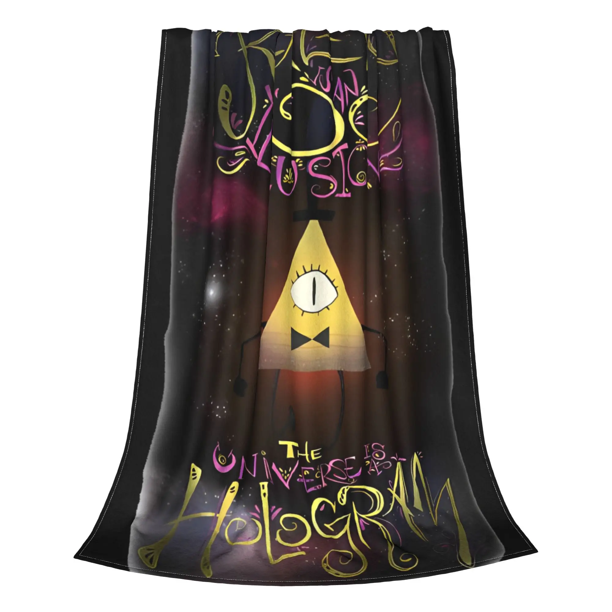 Reality Is An Illusion Bill Cipher Blanket Flannel Throw Blankets Summer Air Conditioning Printed Soft Warm Bedsprea