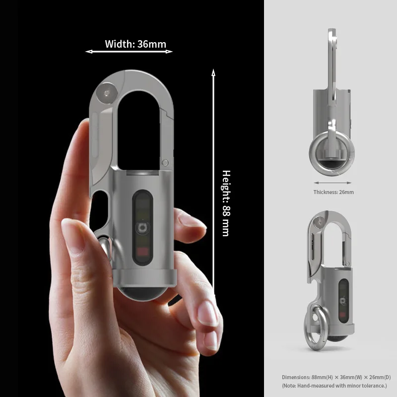 1200LM Super Bright Pro Keychain Flashlight, IPX7 Waterproof Rechargeable Mini LED Torch with Emergency Power Bank for Camping - view 6