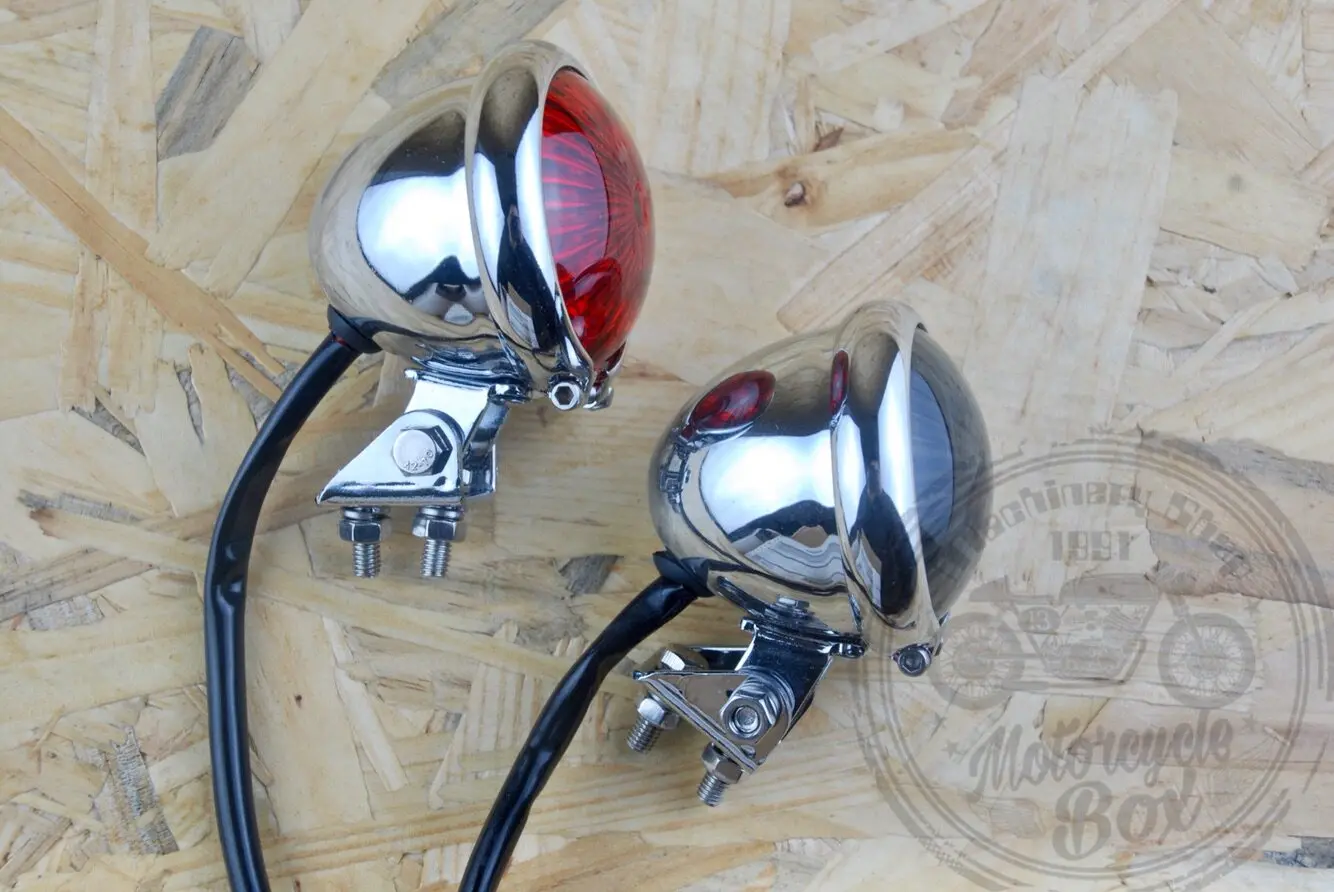 【Premium】For Motorcycle retro LED tail lights, rear taillight assembly, brake light, night lion Yuli, Ducati for Leoncino