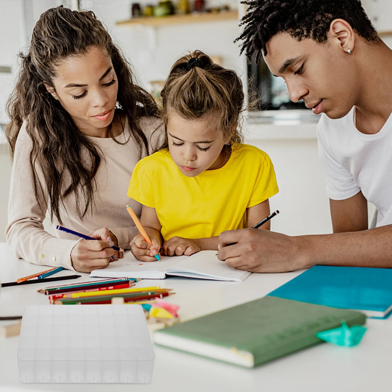 

4Pcs Mark Pen Holder 40 Slots PP Material Stationery Storage Box Desktop Organizer Mark Pen Holder Pencil Container