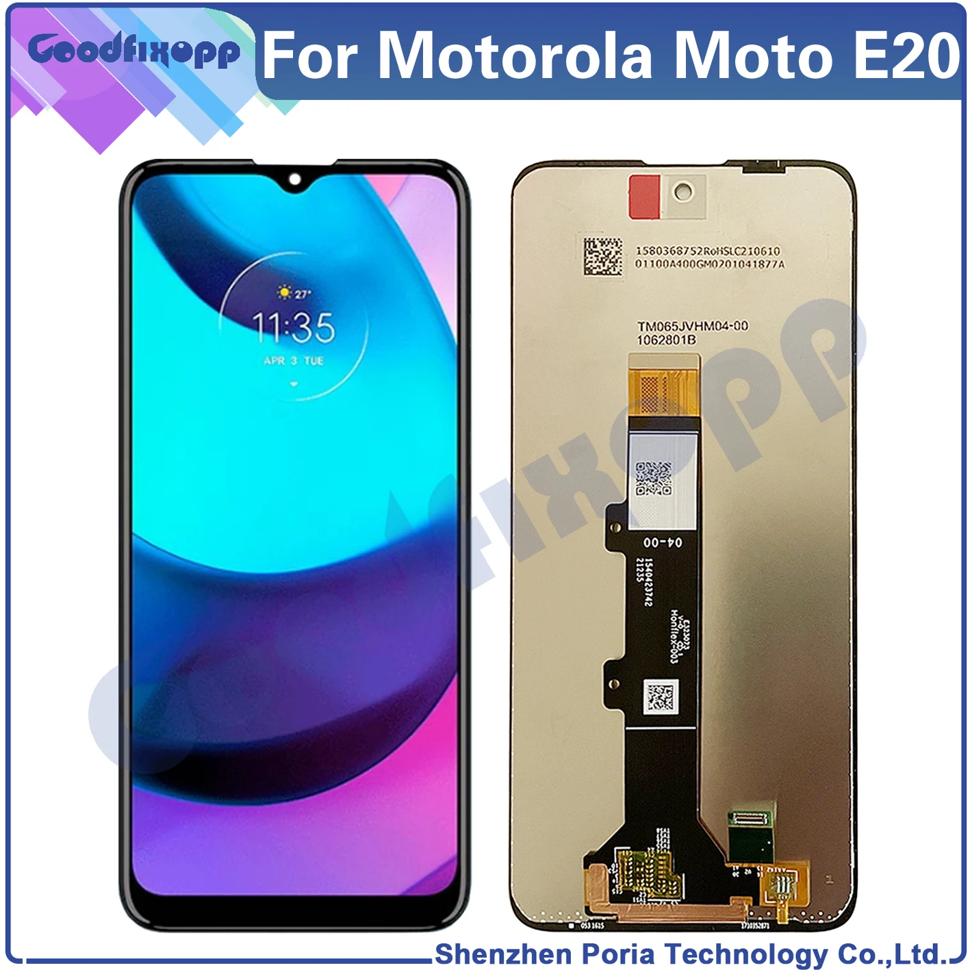 Pantalla LCD de repuesto de 6,5 pulgadas para Motorola Moto E20, digitalizador de pantalla táctil para MOTO E20 MotorolaE20 XT2155, XT2155-1 LCD