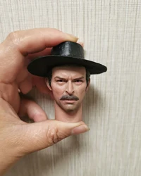 Lee Van Cleef Cowboy Man Head Carved 1/6 Movie Actor Head Model Fit 12'' Redman Hot Toys Action Figure