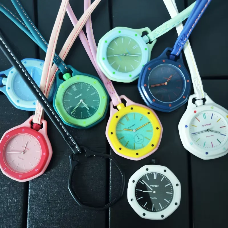 

New Octagonal-Strap Men's Quartz Watches in Various Colors Women's Watches with Classic UniqueTrendy Pop Art Styles Removable