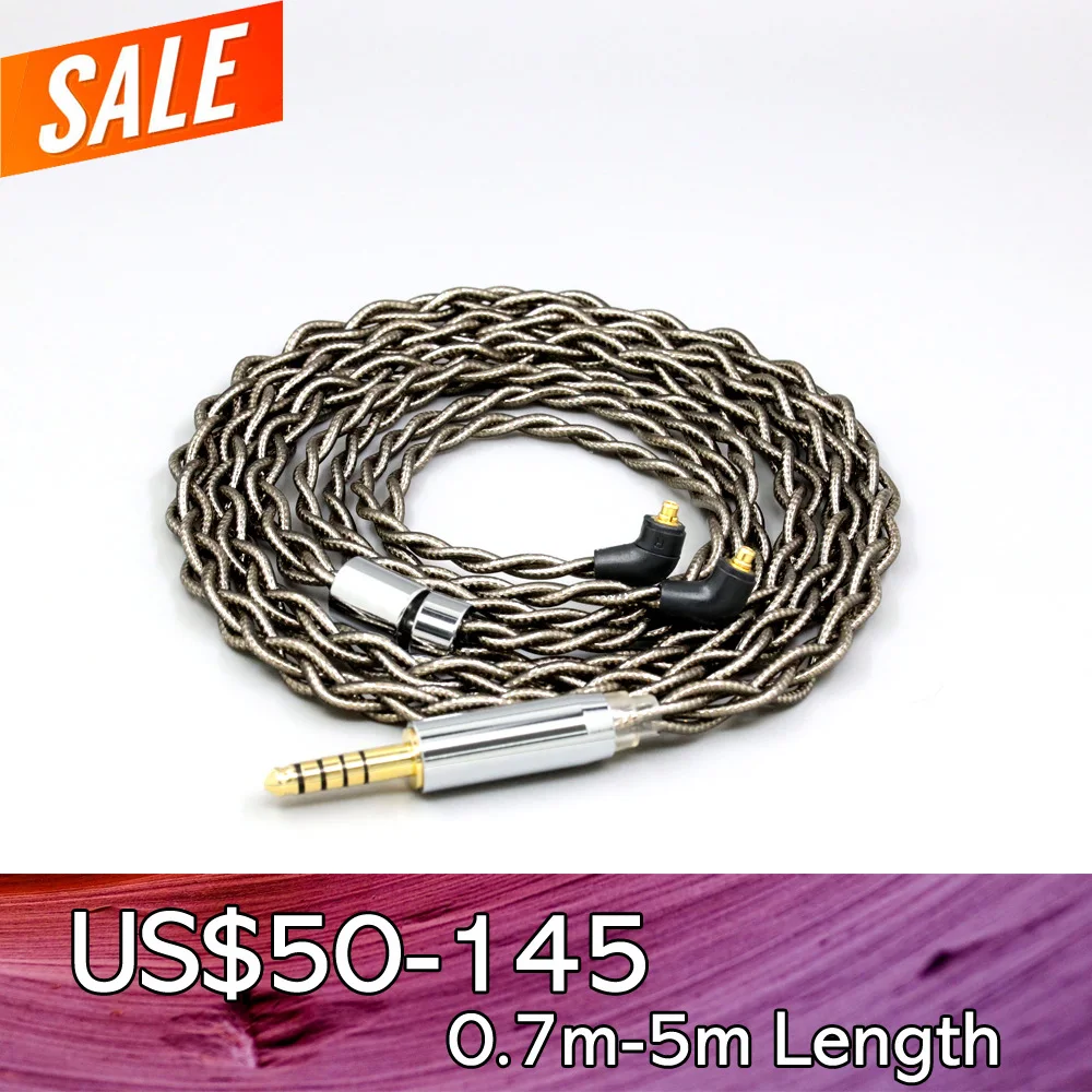 

99% Pure Silver Palladium + Graphene Gold Shielding Earphone Cable For Etymotic ER4SR ER4XR ER3XR ER3SE ER2XR ER2SE LN008193