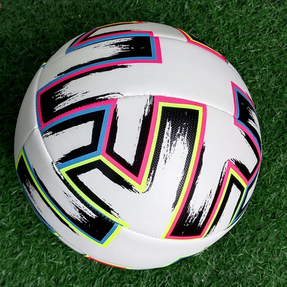 公式サイズ 5 サッカーボールチームマッチグループトレーニング PU レザープロサッカーボール屋外サッカー男性女性