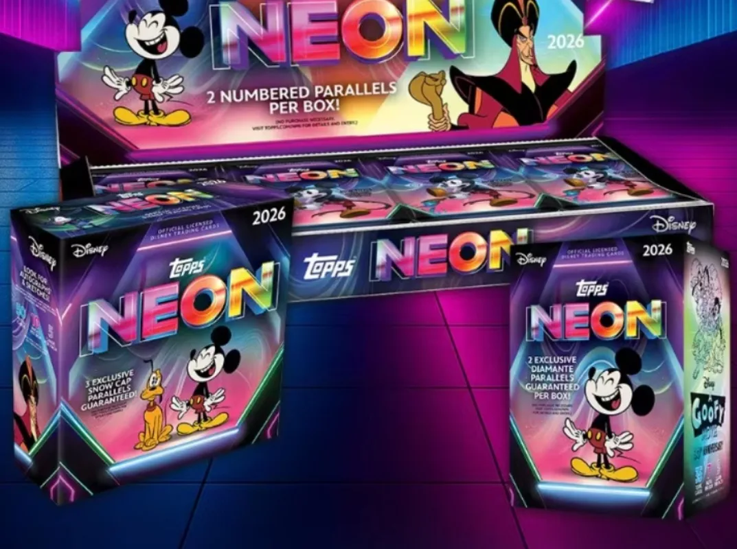 2026 Topps Official Disney Neon Series Trading Cards Pixar Mickey Family Disney Villains Premium Full Set Collectibles Cards
