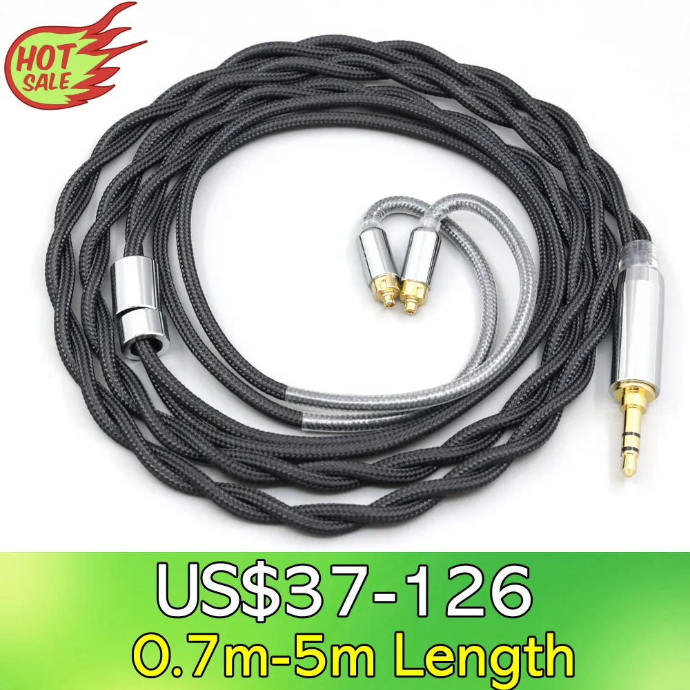 

LN008291 Nylon 99% Pure Silver Palladium Graphene Gold Shield Cable For Dunu dn-2002