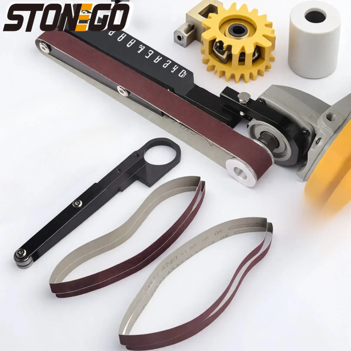 

Electric Belt Grinder Attachment Sanding Machine for Angle Grinder Pipe Belt Sander Power Tool Accessory