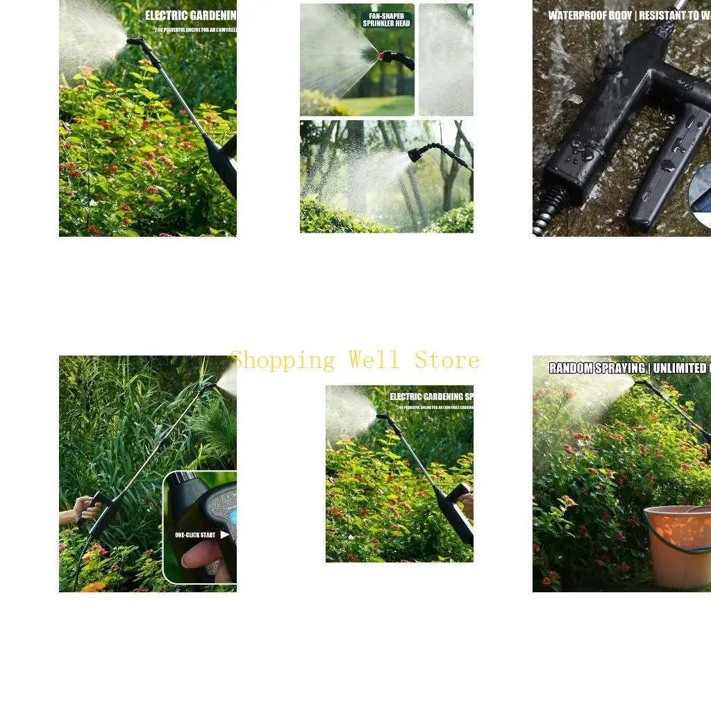 KX4B Flexible Electric Watering Equipment Featuring pliable Structure And Assorted Nozzles For Efficient Plant Moistening Space