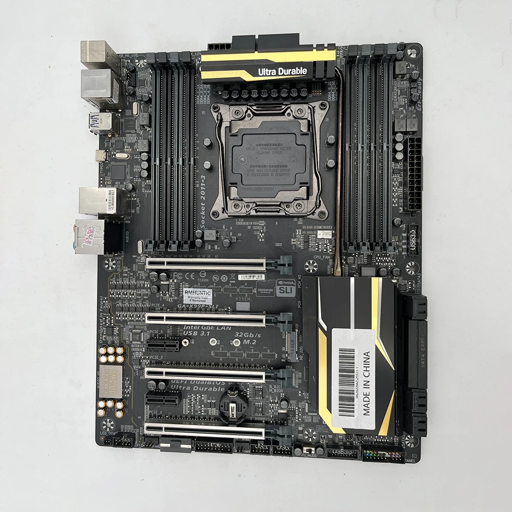 Desktop Motherboard For Gigabyte LGA2011-V3 128GB DDR4 PCI-E 3.0 X99 GA-X99P-SLI