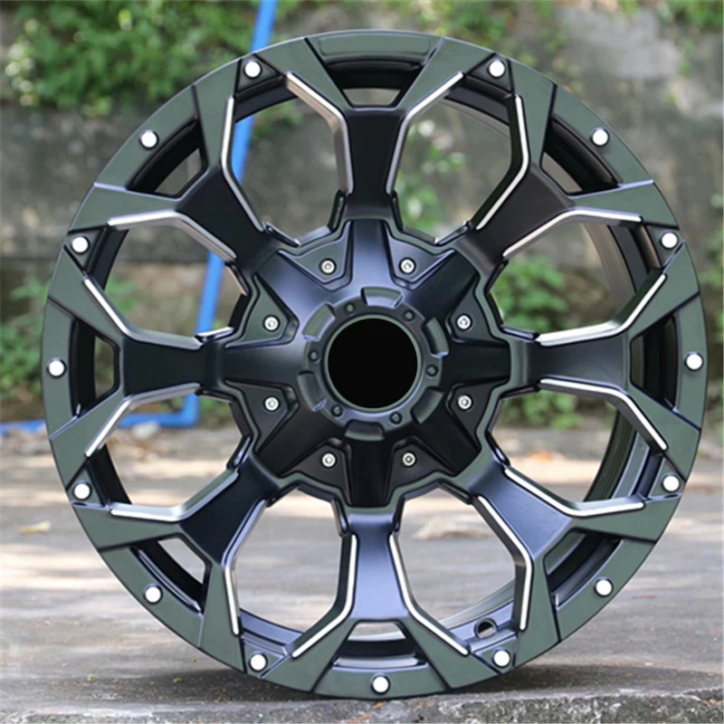 عجلات مقعرة بتصميم على الطرق الوعرة 18 19 20 21 22 بوصة لجنوط Wrangler Pcd 6X139.7 5X139.7 من سبائك الألومنيوم