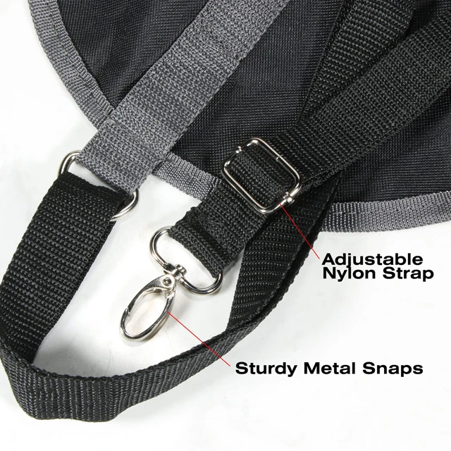 حقيبة قش الحصان المعلقة ذات التغذية البطيئة، حقيبة تخزين شبكية سهلة التعبئة #5