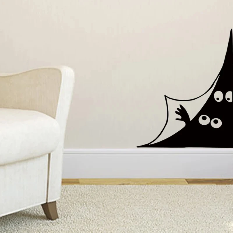 T755 # Funny Peeping Eyes Wall Sticker camera dei bambini sfondo decorazione della casa murale soggiorno carta da parati decalcomania divertente