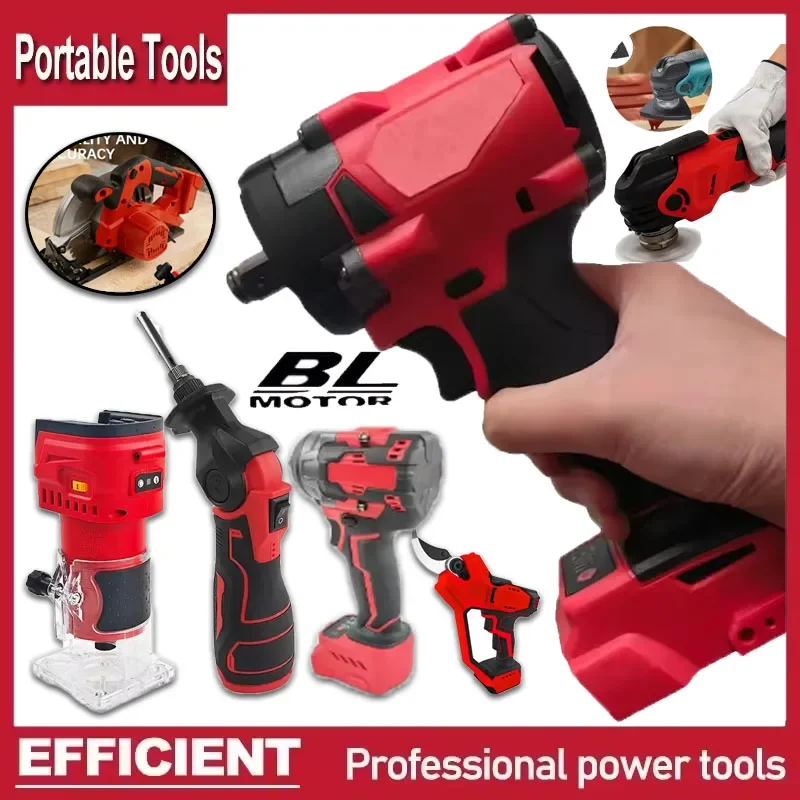 

Беспроводной электрический воздушный насос Milwaukee для автомобильных шин и мячей, портативный автомобильный компрессор, электрический ударный перфоратор, аккумулятор 18В