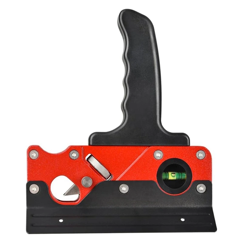 Woodworking Chamfering Planer Set Red & Black Aluminum Alloy+Plastic With Auxiliary Locator And Handle