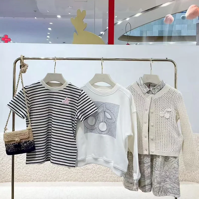 

Per-sale(ship March) 2026 BP NEW Spring Baby Girls T-shirt Cotton Soft Summer Clothes Boys Short Sleeve Shirts Children Clothes