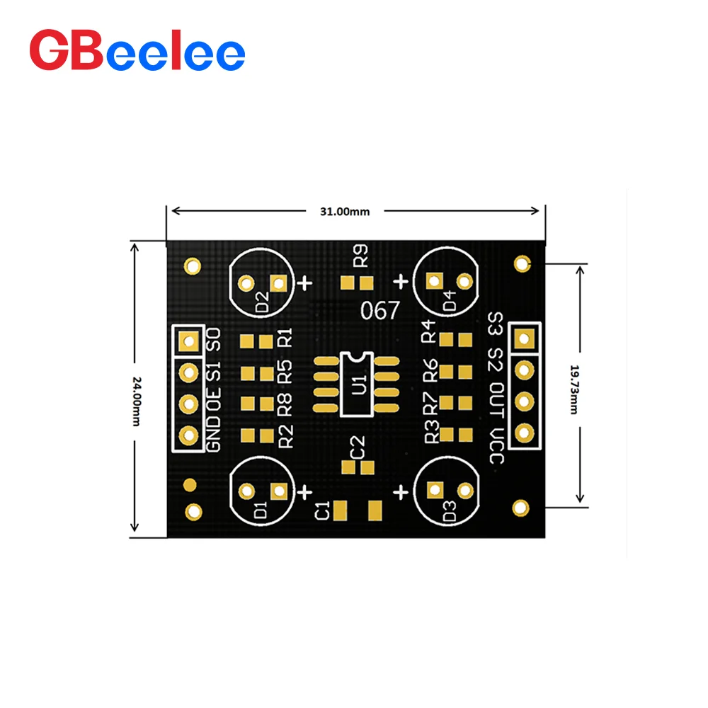 50 قطعة RGB مستشعر التعرف على الألوان لتقوم بها بنفسك وحدة تيار مستمر 3.3-5 فولت المدخلات TCS230 TCS3200 RGB مستشعر الألوان وحدة التعرف على الألوان