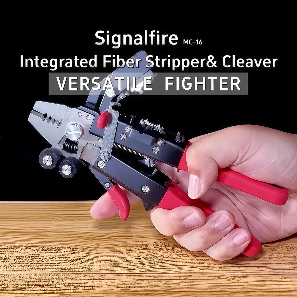 MC-16 Signal Fire Multi-Functional Optical Fiber Stripper FTTH High Quality One- Step Optical Fiber Cleaver