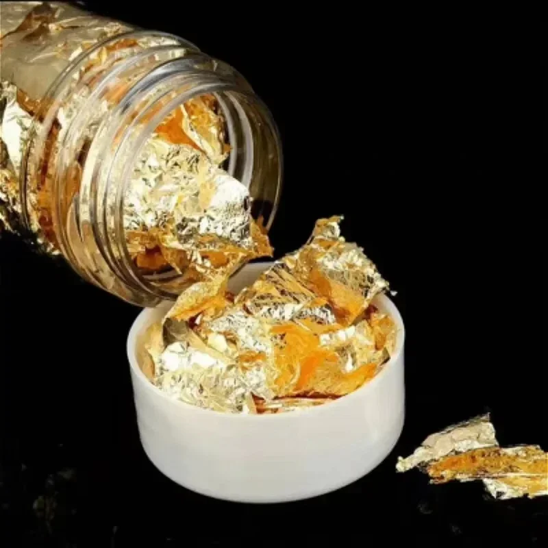 Chef Art&Gourmet Dishes Backparty-Dekoration, goldene Blattblütenblätter – goldene Dekoration für Kuchendekoration, Schokolade – Detail 4